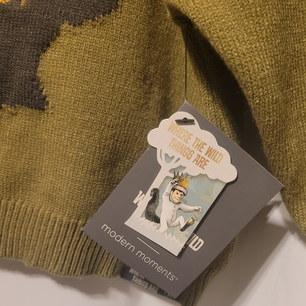 WHERE THE WILD THINGS ARE 3T Green Sweater UNISEX - Picture 7 of 9